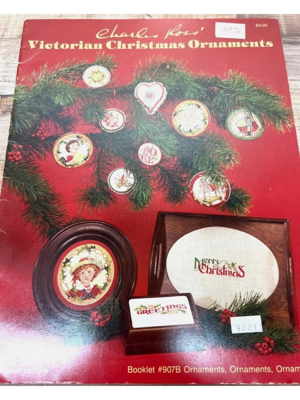 Charles Ross Victorian Christmas Ornaments Booklet 907B New Dawn Designs Cross S